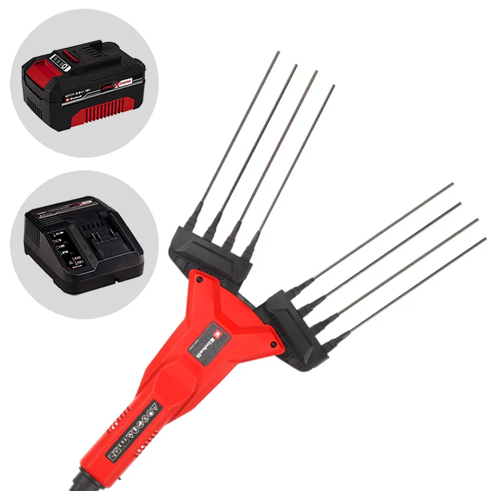 Einhell GE-FS 18/53 - Peigne vibreur à batterie - Perche télescopique - 220-310 cm - 18 V 4 Ah