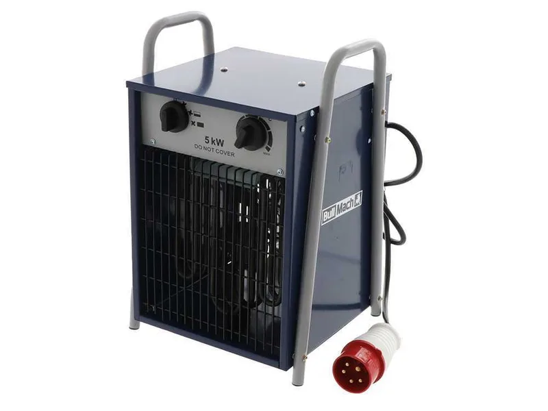 BullMach BM-EFH 5H - Générateur d'air chaud triphasé avec ventilateur - 5kW