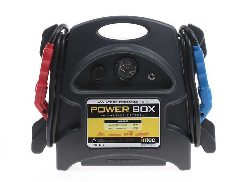 Intec PB12-M - Démarreur professionnel 12V - portable à batterie - courant de démarrage 1380A