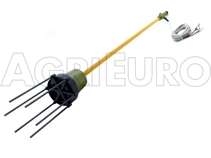 Oliviero Synthesis - Peigne vibreur électrique à batterie de 180 cm avec perche fixe en aluminium