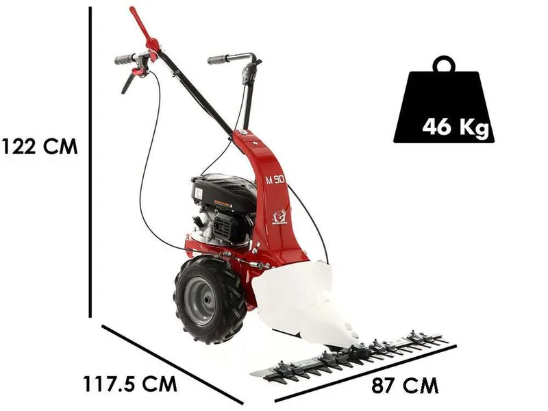 Eurosystems M90 - Motofaucheuse monolame - Loncin 123 OHV