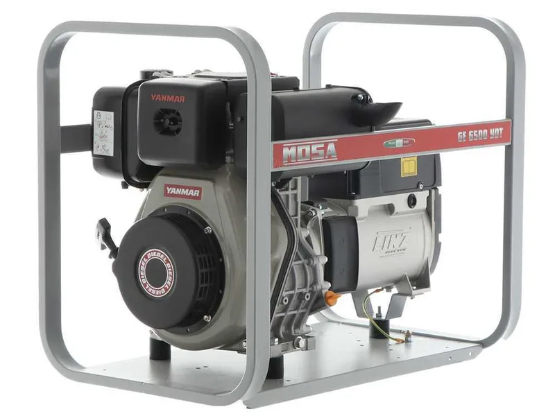 MOSA GE 6500 YDT - Groupe électrogène diesel 5.2 kW - Continue 4.6 kW Triphasé - Moteur Yanmar L 100 N