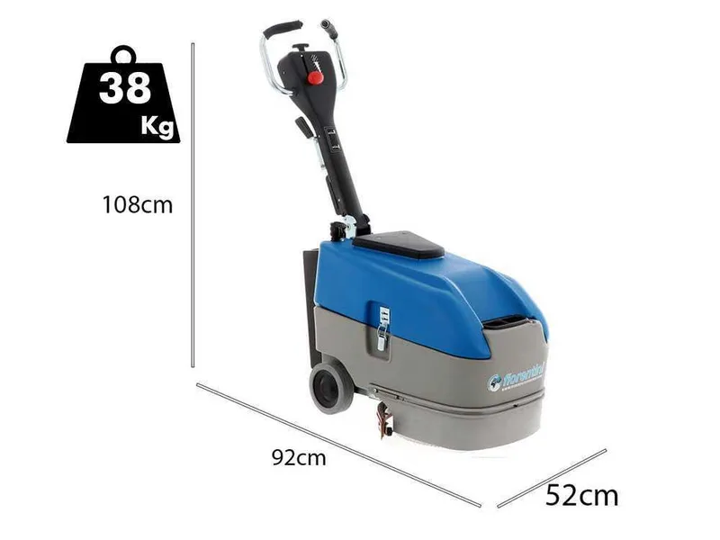 Fiorentini Delux 350 - Autolaveuse à batterie - 3 en 1 : lave, sèche et aspire