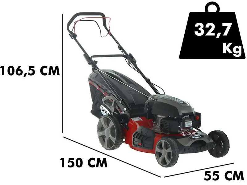 Ama TRX 511 - Tondeuse à gazon thermique autotractée - 4en1