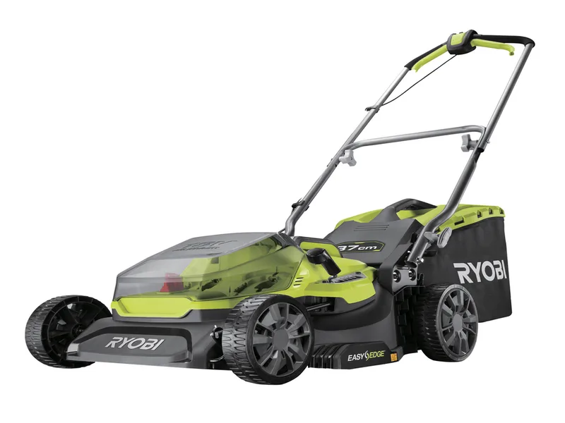 Tondeuse électrique à batterie RYOBI RY18LM37A-140 - 18V - 4Ah - bac de 45 l - Coupe de 37 cm