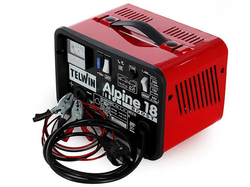 Telwin Alpine 18 Boost - Chargeur de batterie - batteries humides d'une tension de 12/24V - monophasé