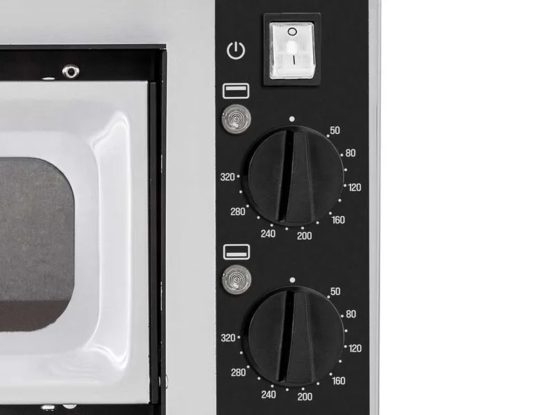 Prismafood small basic 2/40 vetro 4T - Four électrique à pizza - 4 thermostats