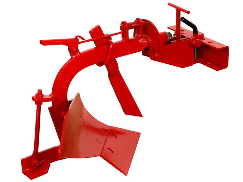 Charrue mono-soc MD-05 avec attelage réglable à deux boulons et barre porte-outils - Pour motoculteurs de 6 à 10 CV