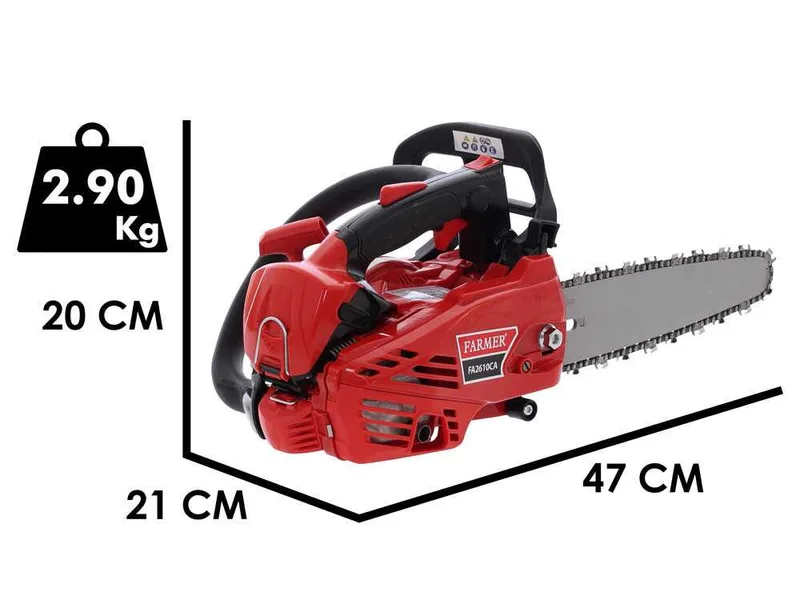 FARMER FA2610SA – Tronçonneuse d’élagage thermique – Guide de 25 cm