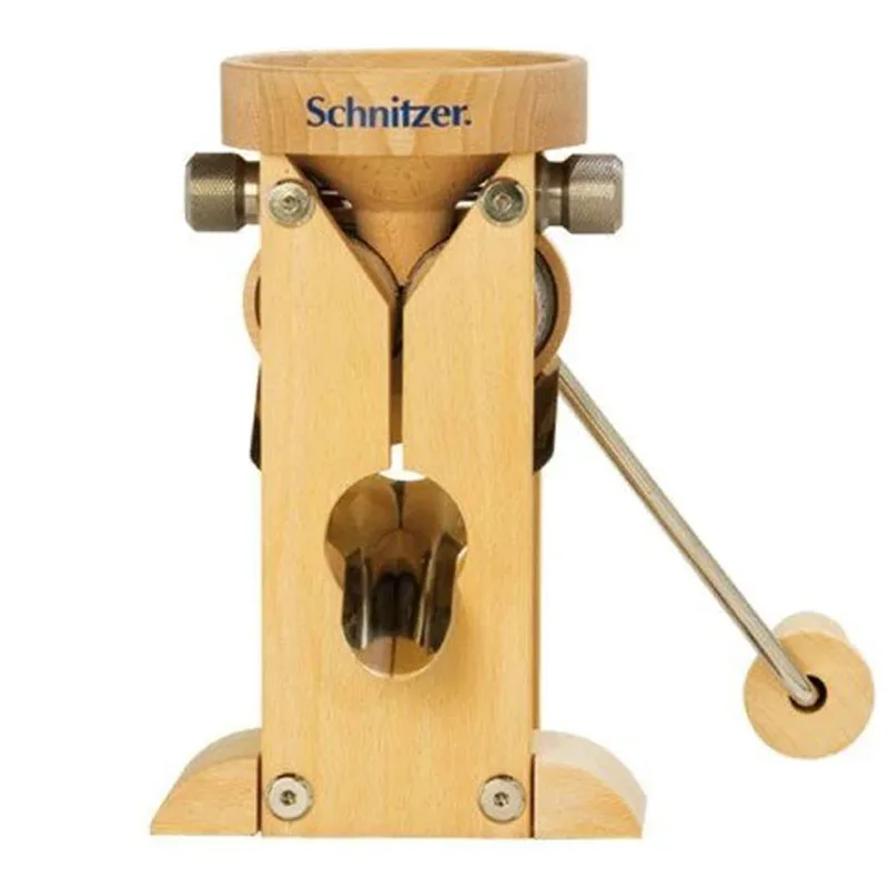 Schnitzer Campo 150g - Floconneuse manuelle de table en hêtre avec rouleaux en pierre