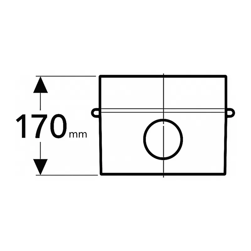 Schiedel pied pour PRIMA PLUS bac à condensats Ø130 mm avec évacuation en bas simple paroi mat
