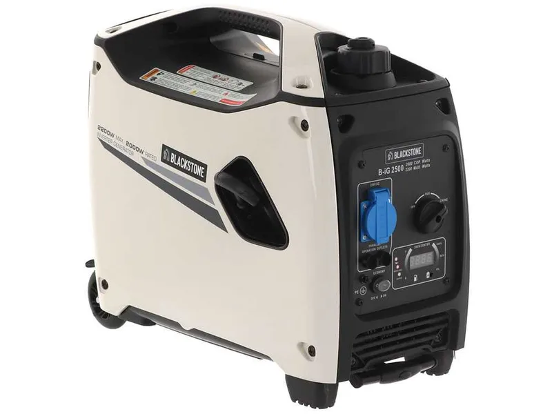 BlackStone B-iG 2500 - Groupe électrogène inverter à essence version à roues 2.2 kW - Continue 2 kW monophasé