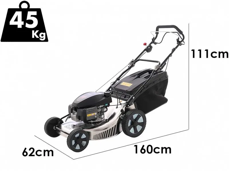 Marina Systems MX 57 SH 3V - Tondeuse à gazon thermique tractée - Moteur Honda GCVx 200 - Acier INOX