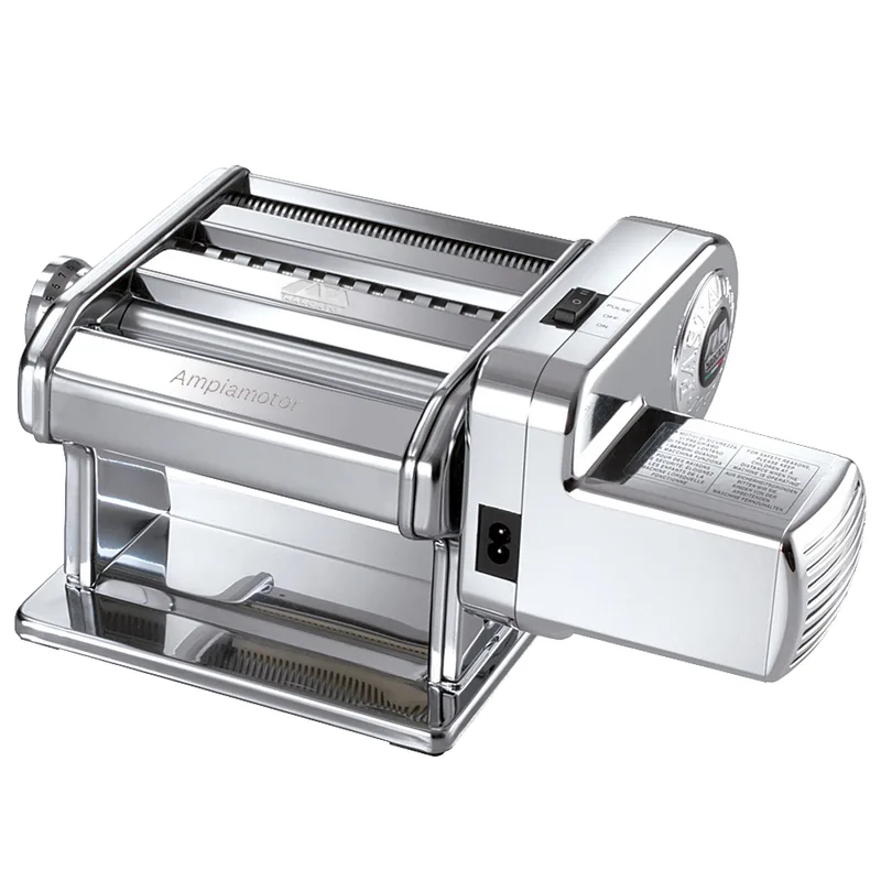 Marcato Ampiamotor - Laminoir - Machine à pâtes électrique/manuelle en INOX 100W