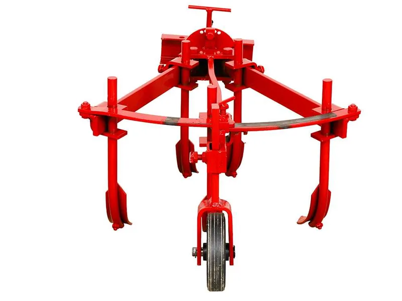 Extirpateur réglable à 5 socs ETR-5 avec attache rapide réglable et parre porte-outils - Pour motoculteurs de 6 à 10 CV