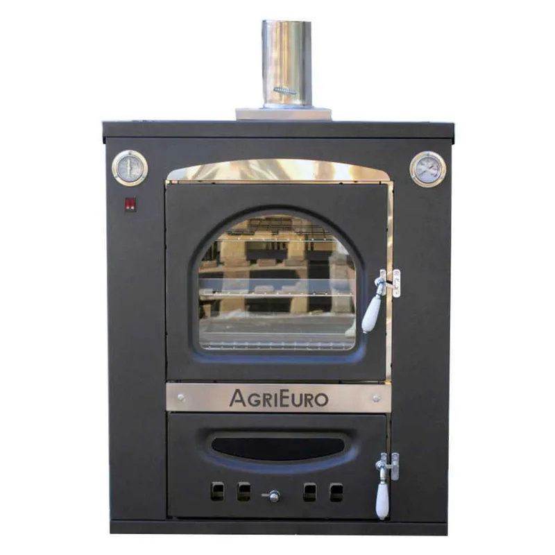 AgriEuro Medius Plus 100 Inc - Four à bois en acier encastrable - Ventilé