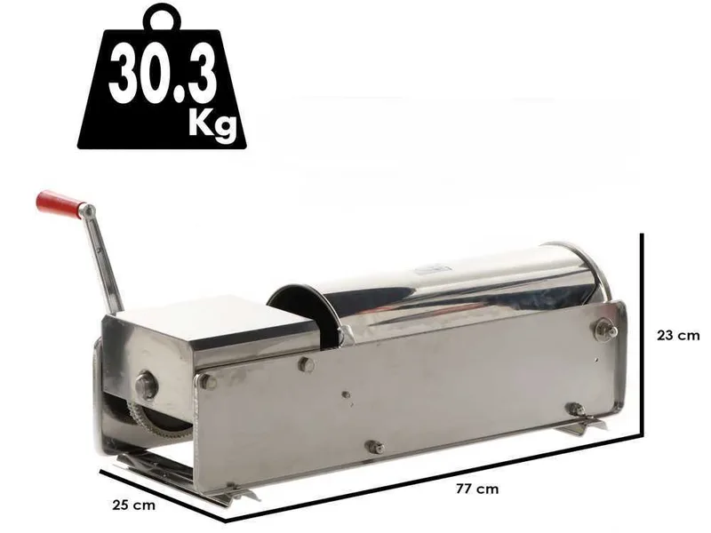 Tre Spade Mod. 15 Deluxe - Poussoir à saucisse manuel professionnel 15 kg - 2 vitesses