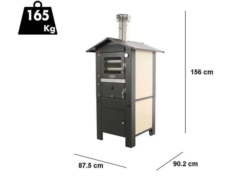 Fontana italia premium - Four à bois d'extérieur - 57x42