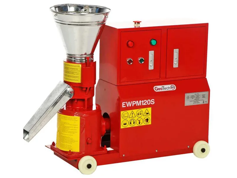 GeoTech Pro EWPM120S - Presse à pellets Monophasée - Fabrication de pellets pour le chauffage