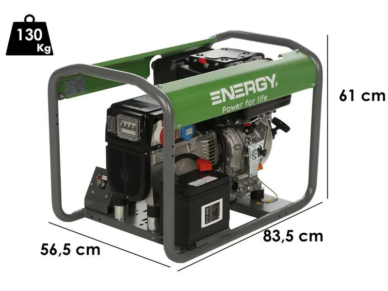 Energy EY-7TDE AVR - Groupe électrogène triphasé 5 kw - Moteur Yanmar