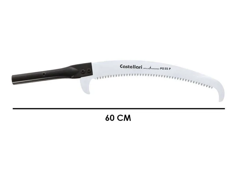 Castellari PS35PRO+AT3 - Scie à dents en « U » sur perche en aluminium - 205-320 cm - Lame de 35 cm