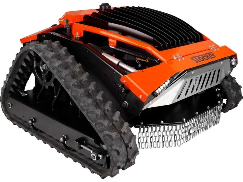 Stocker Titan 500 - Robot débroussailleur à chenilles hybride (thermique + batterie) - Radiocommandé
