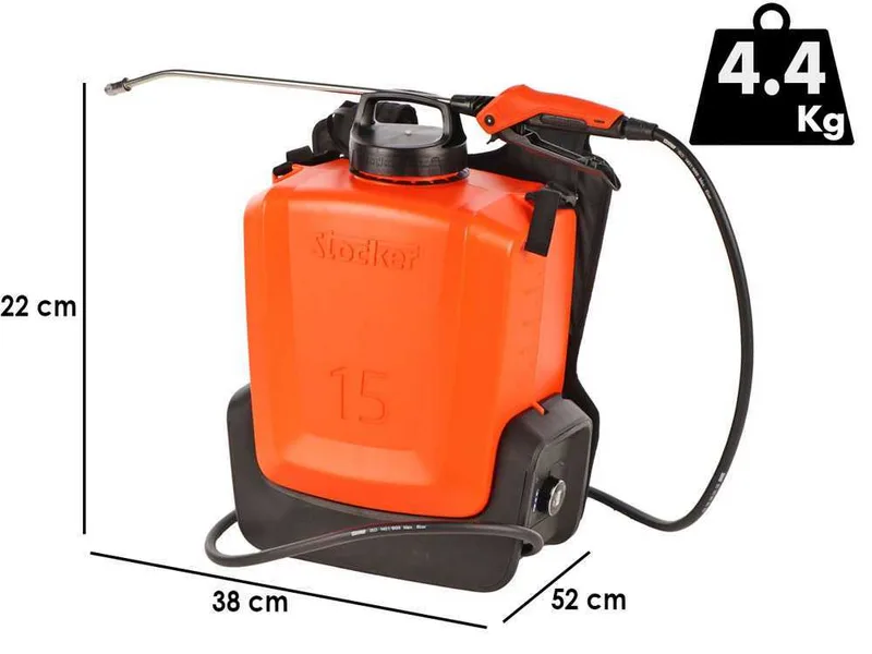 Stocker Ergomist 15 - Pulvérisateur à dos à batterie - Cuve 15 L - 21 V 4 Ah