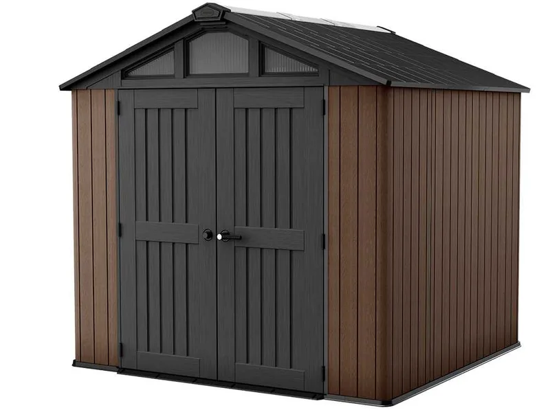 Keter Stronghold 8X8 - Abri de jardin - Avec porte à double battant - 252 × 231 × 241 cm