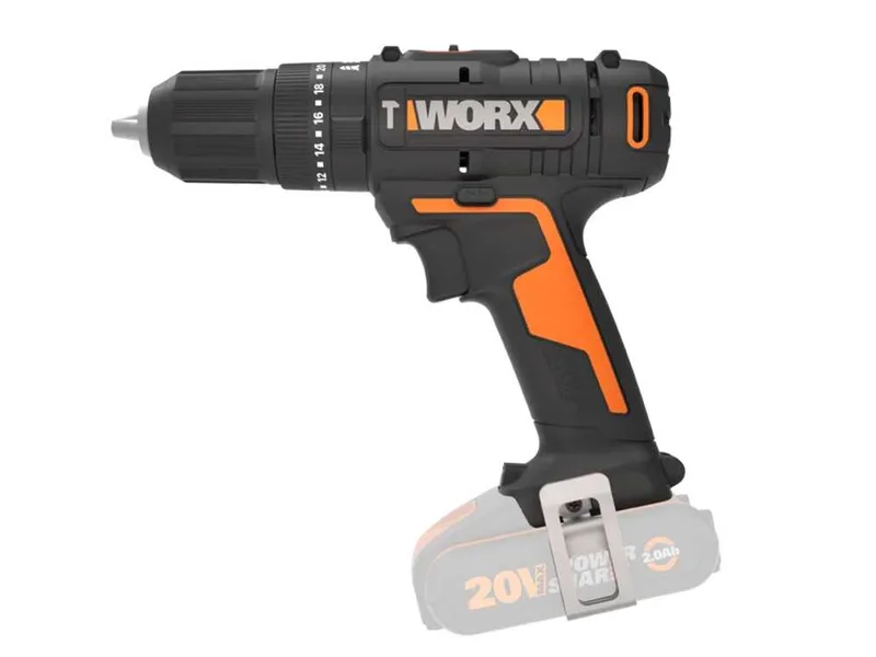 Worx WX370.9 - Perceuse visseuse à percussion sur batterie - sans batterie et sans chargeur