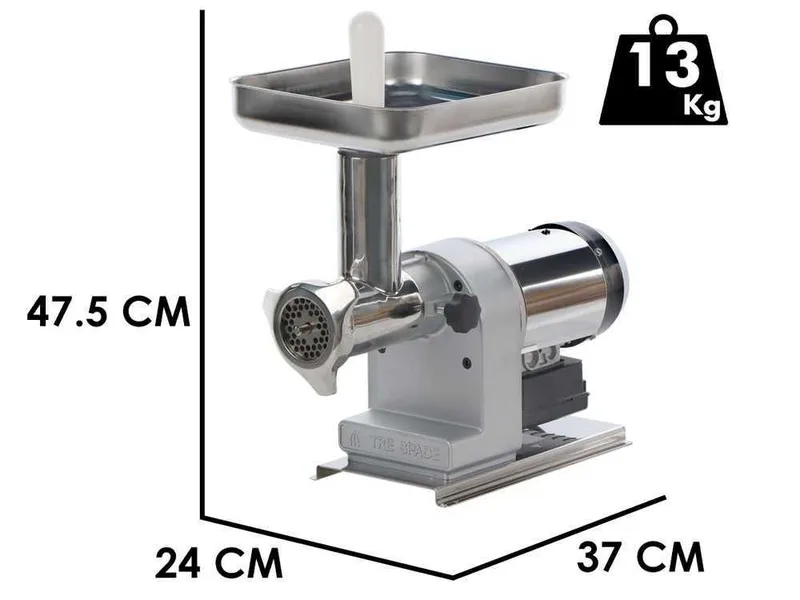 Tre Spade TC-12 Inox/160 Elegant - Hachoir à viande électrique - 480 W - n° 12