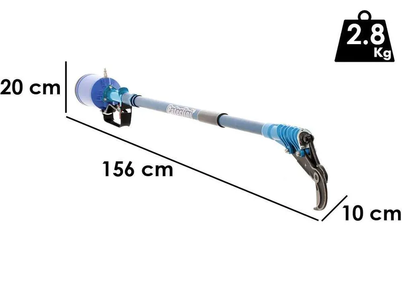 Sécateur pneumatique de taille Paterlini Ara 8/U - perche fixe de 1.0 mètre - à air comprimé