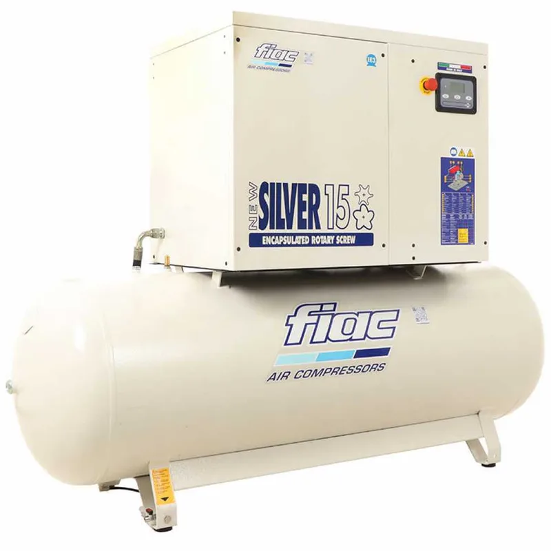 Fiac New Silver 15/500 - Compresseur rotatif triphasé à vis silencieux - Moteur 15 HP