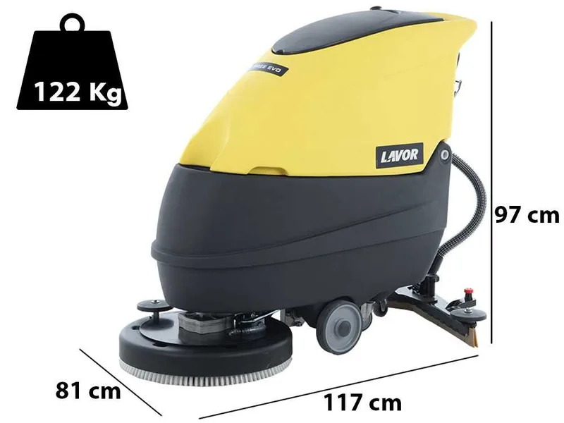 Lavor L5 50BT - Autolaveuse à batterie sans-fils - 3 en 1 : lave, sèche et aspire