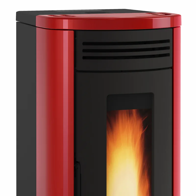 Extraflame costanza idro 5.0 - Rouge bordeaux poêle à granulés bouilleur