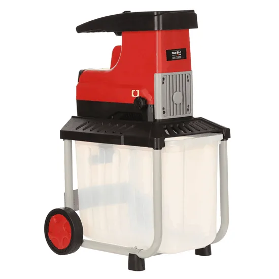 Blue Bird SH 2500 - Broyeur électrique - Avec bac de ramassage