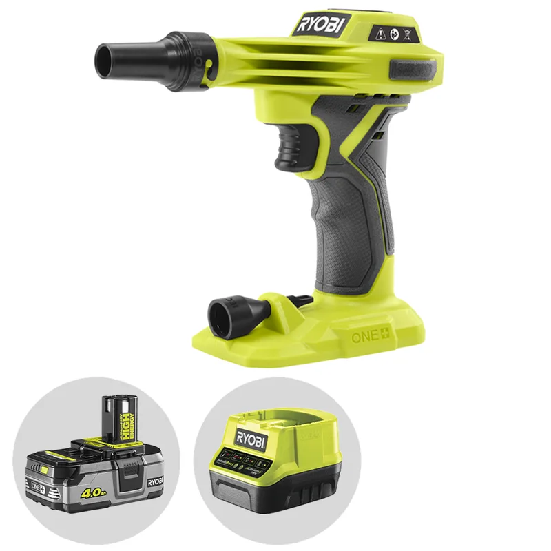 Ryobi RVI18-0 - Compresseur portatif à batterie - 18V - 4Ah