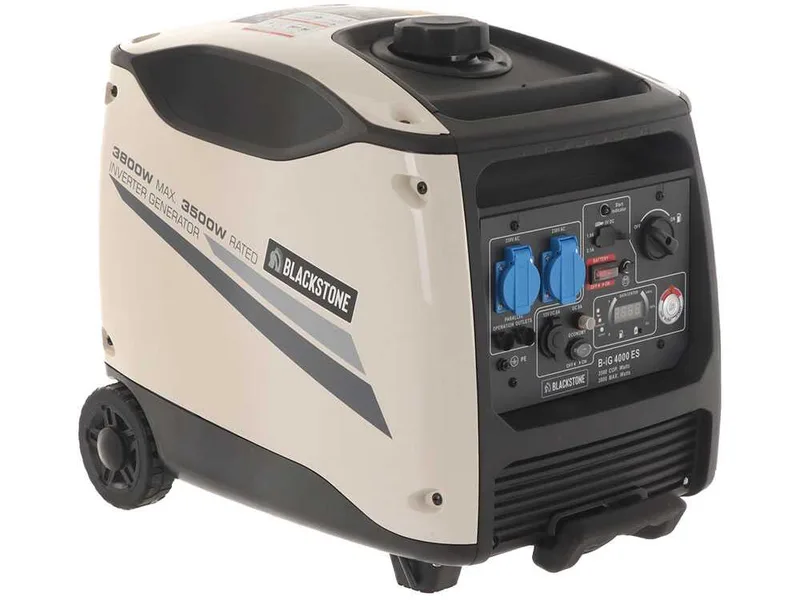 BlackStone B-iG 4000 ES - Groupe électrogène inverter à essence version à roues 3.8 kW - Continue 3.5 kW monophasé