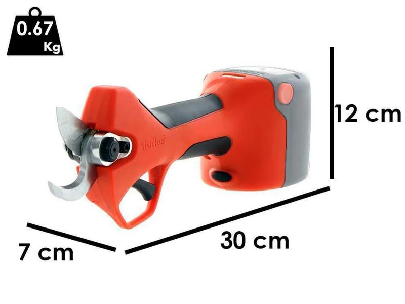 Stocker Magma E-35TP - Sécateur électrique de taille - Diamètre de coupe 25 mm - 21.6V - sans batterie