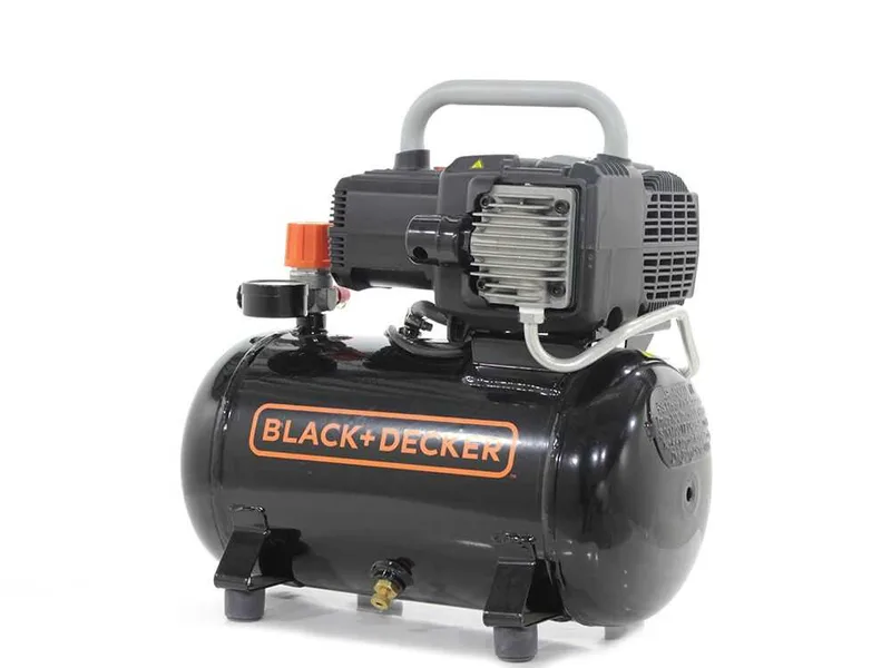 Black & Decker BD195 12 NK - Compresseur d'air électrique portatif monophasé, oil-less - Moteur 1.5 CV - 12 L