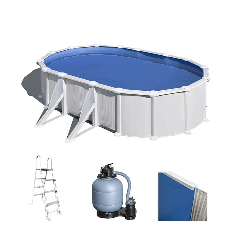 Gre Atlantis Ovale 610 x 375 x 132 cm - Piscine hors-sol en acier