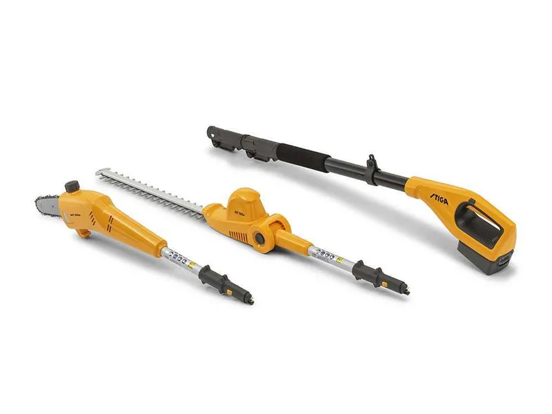Stiga MT 100e Kit - Élagueuse - Taille-haie sur perche de rallonge - 20V/4Ah