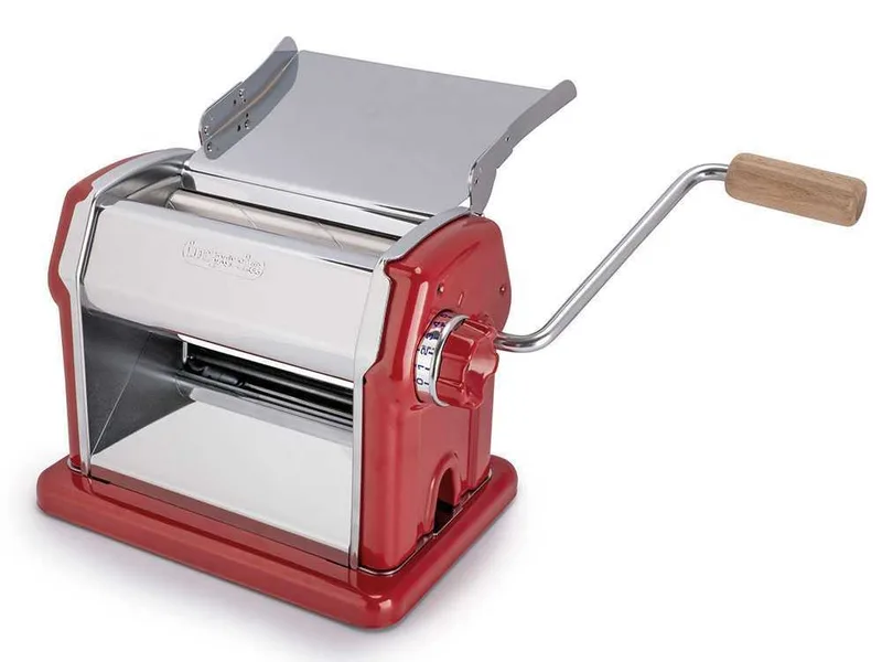 Imperia Gran Gourmet Rosso - Laminoir - Machine à pâtes manuelle en INOX