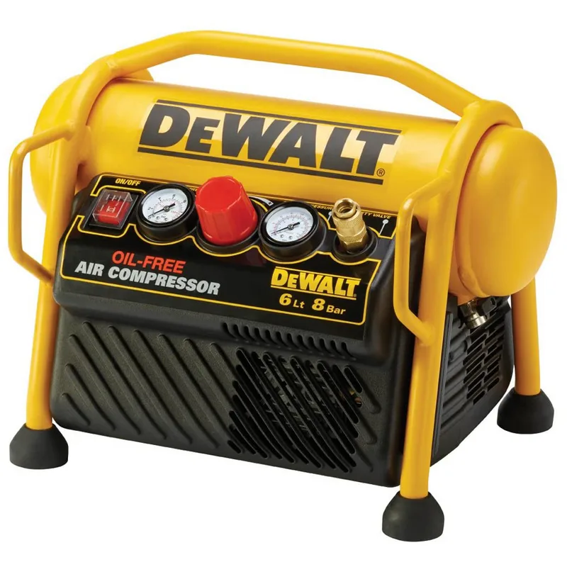DEWALT DPC6MRC-QS - Compresseur d'air électrique compact portatif, oil-less - Moteur 1.5 CV - 6 L
