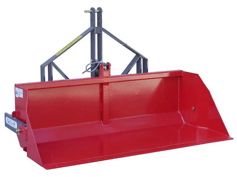 Godet postérieur pour tracteur GeoTech de 180 cm - Série lourde - Capacité charge 700 Kg