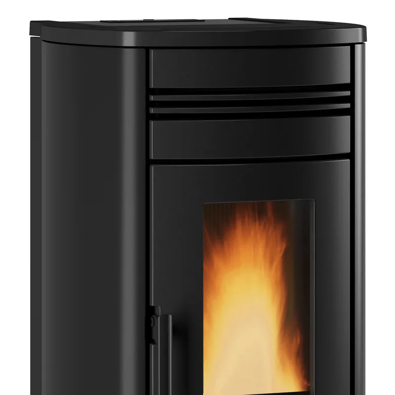 Extraflame Evolution Line Noris Lux poêle à granulés acier majolique blanc