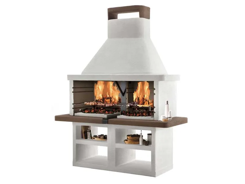 Palazzetti Argos - Barbecue en maçonnerie 3 en 1