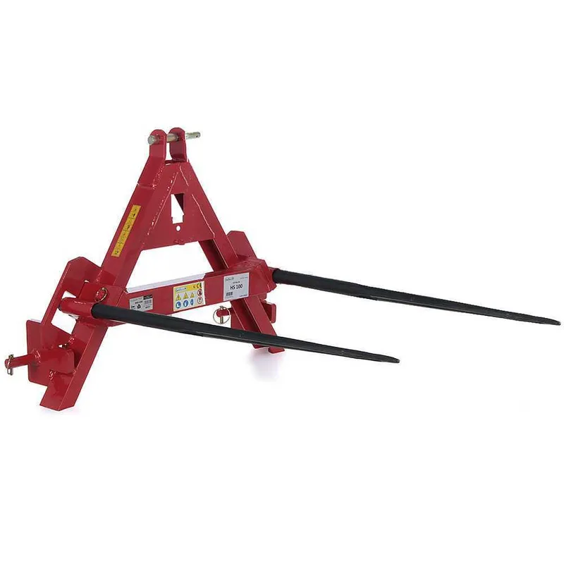 GeoTech - Fourche pour bottes de paille - Attelage à 3 points pour tracteur