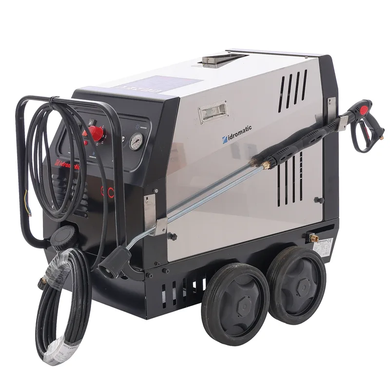 Idromatic Eco 120.11 - Nettoyeur haute pression professionnel à eau chaude - 130 bar - 660 L/h - Monophasé