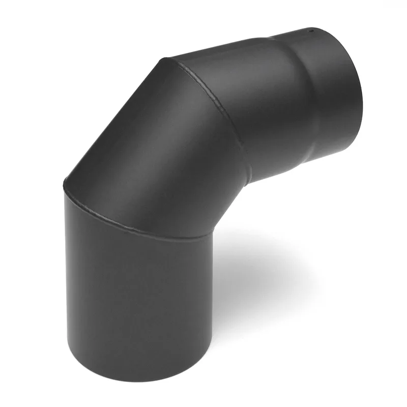 Raik Basic coude de tuyau de fumée 150mm gris fonte 90° sans porte pour tuyau de fumée / conduit de fumée