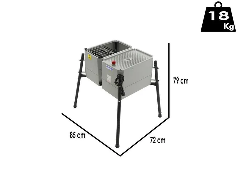 Novital Esterina 24 doigts - Plumeuse à rouleau pour petites volailles